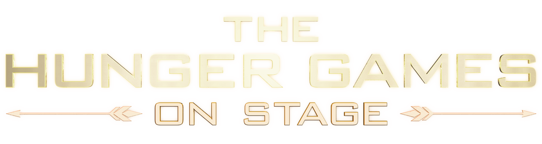 Official The Hunger Games: On Stage title treatment.